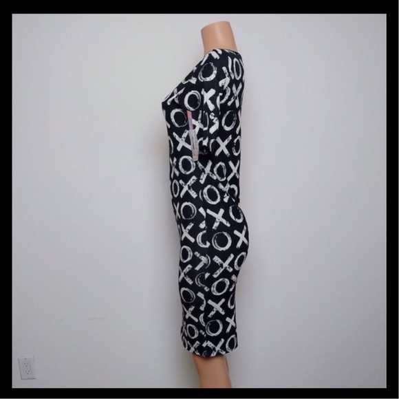 LuLaRoe Julia Dress LBD XOXO Rare - Picture 2 of 7